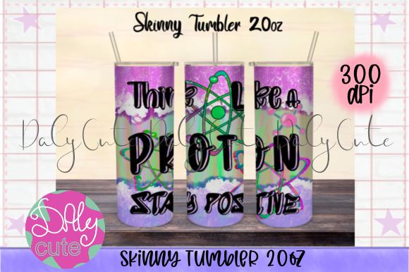 A Chemistry & Math Tumbler Graphic for Print Templates