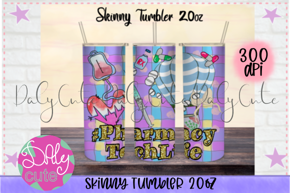 A Pharmacy Tech Tumbler PNG for Your Local Brand Identity