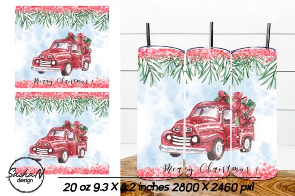 A Realistic Review of Merry Christmas Tumbler, Red Truck Graphics for Print Templates