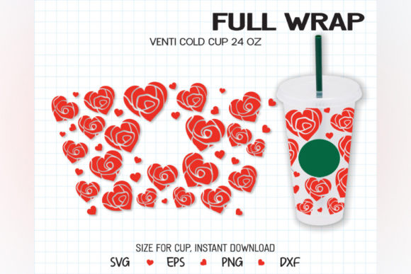A Review of the Rose Heart Cold Cup Graphic Design Asset