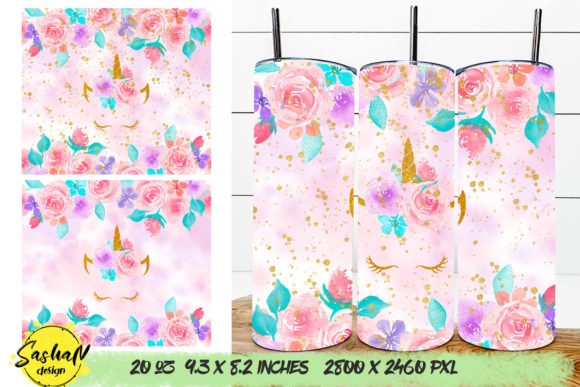 A Unicorn Tumbler Sublimation PNG in Blog Design