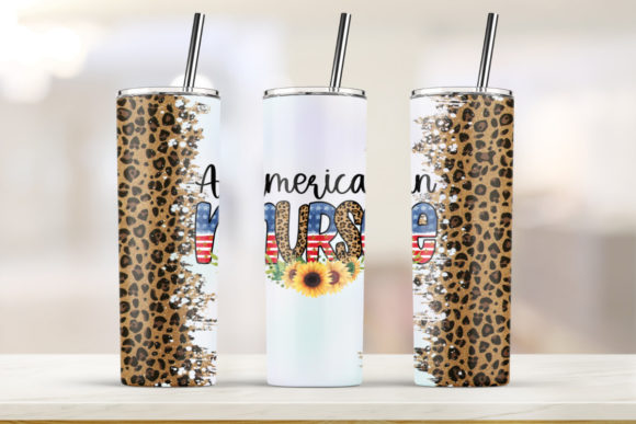 Assessing the Nurse America Tumbler Graphic for Client Branding
