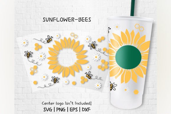 Bee Sunflowers Venti Cold Cup 24 Oz: Graphics & Crafts Review