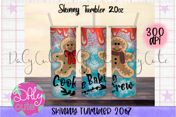 Christmas Cookie Baking Graphics for Tumbler Templates