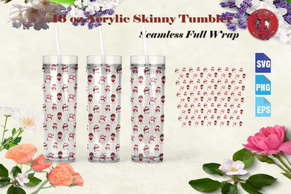 Crafting Holiday Graphics for a Skinny Tumbler Project