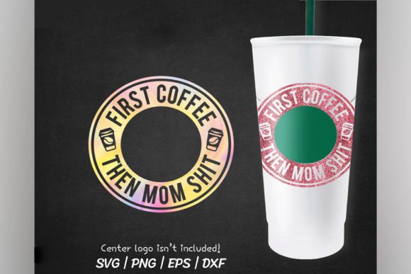 First Coffee Ring Design: Graphics for Crafts & Branding