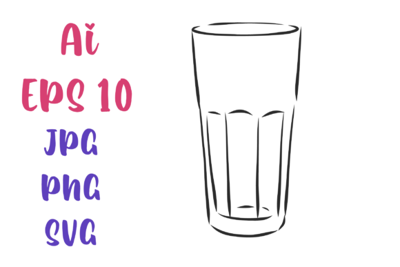 Glass Cup, Vector Sketch: A Designer’s Review for Branding Graphics