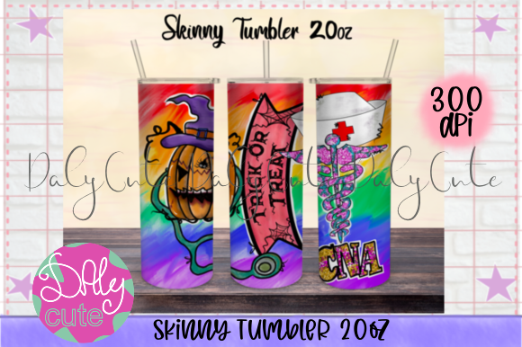 Halloween Tumbler Graphics for Seasonal Print Templates