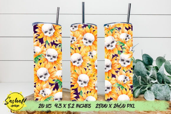 Halloween Tumbler PNG Graphics for Seasonal Print Templates