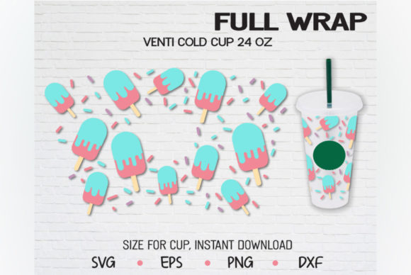 Ice Cream Venti Cup Graphics for Crafting