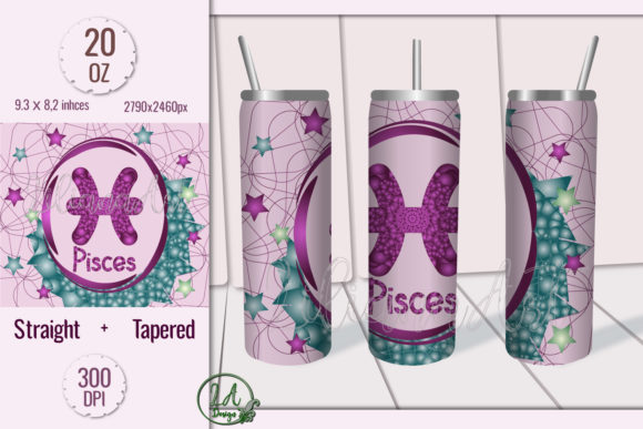 Pisces Tumbler Wrap: A Graphics Gem for Branded Print Templates