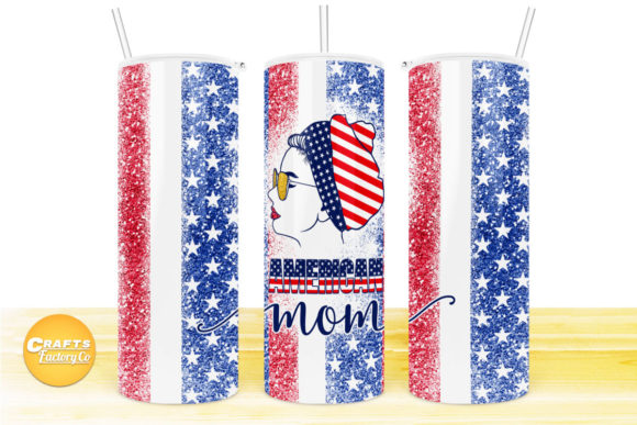 Skinny Tumbler Designs All American Girl: Crafts Graphics