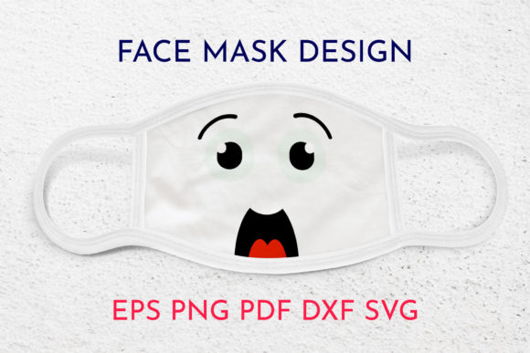 Surprised Face SVG Graphics for Editorial Design